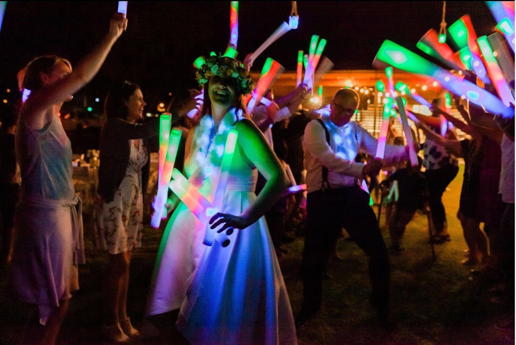 Personalised Foam Glow Sticks, Wedding Favor, LED Foam Glow Sticks, Dancing  Props, Light up the Dance Floor, Decals, Hen Party Props 